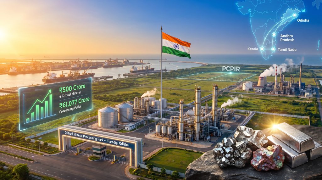 Odisha critical mineral processing park at Paradip overview