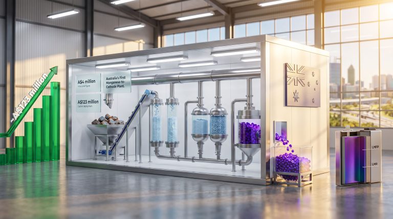 Firebird Metals ARENA payment Perth battery plant concept