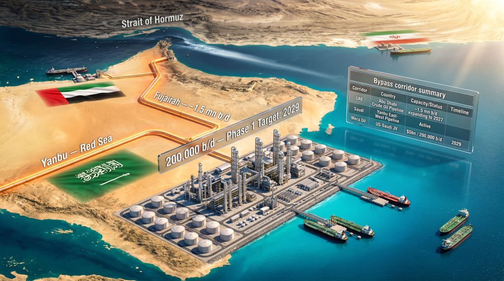 Hormuz Bypass Export Hub: Key Routes & Projects