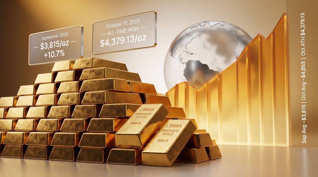 gold price in September and October surge