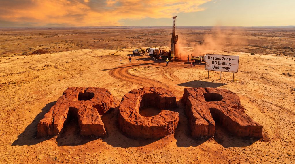 Rincon Resources Ltd-RCR-RC drilling at Hasties Zone site