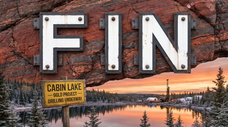 FIN Resources Ltd-FIN-Cabin Lake gold project drilling site
