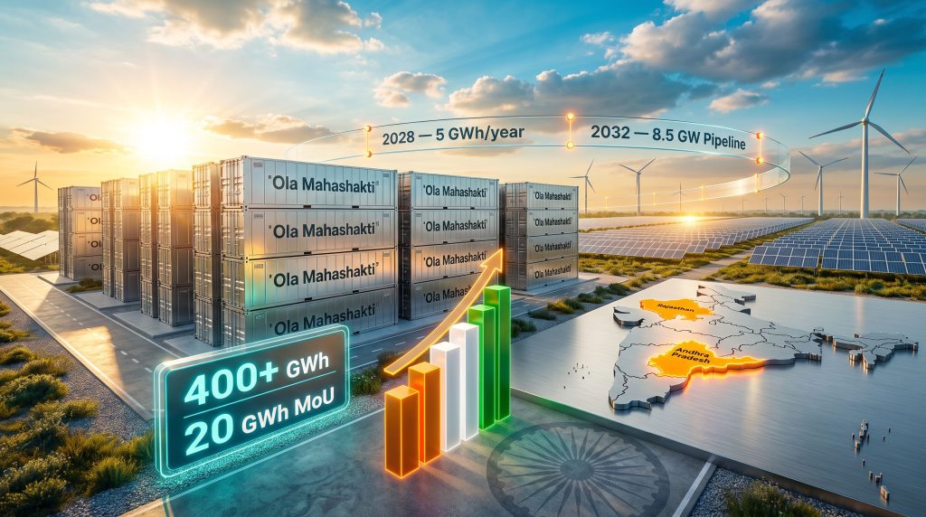 Ola Electric & Axis Energy: 20 GWh BESS Deal