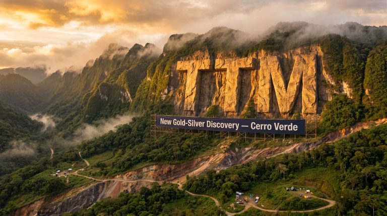Titan Minerals Ltd-TTM-Cerro Verde gold-silver discovery mountain landscape