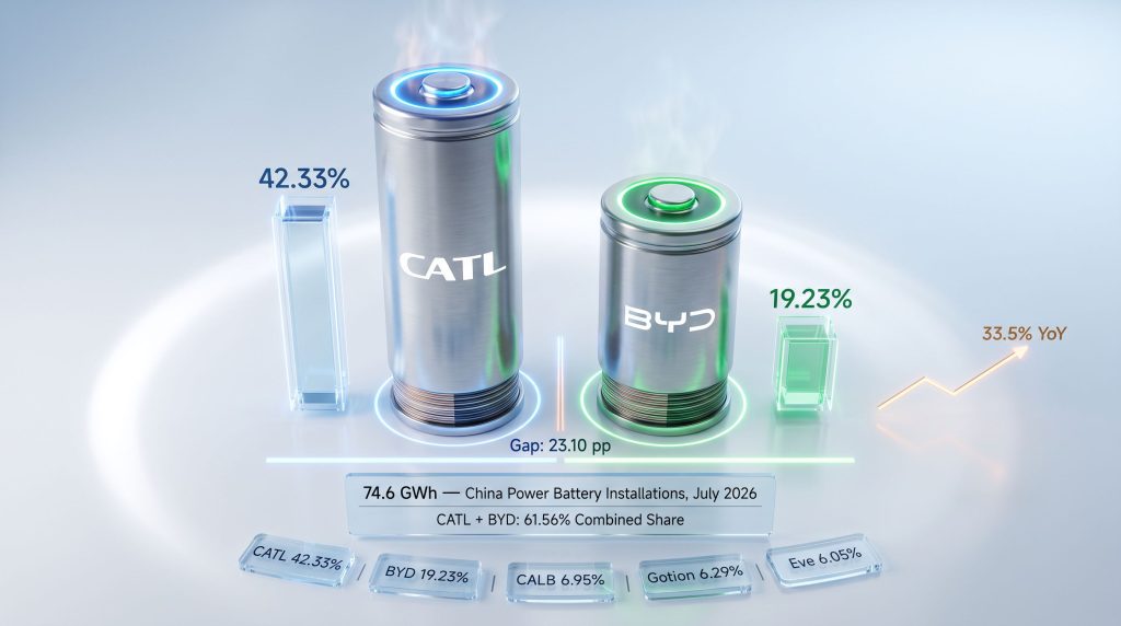 CATL and BYD Battery Market Share in China 2026
