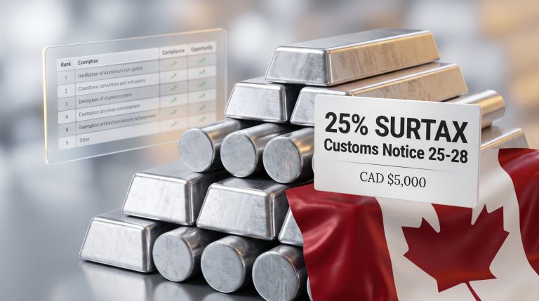CBSA Aluminium Surtax Exemptions: Importer Guide