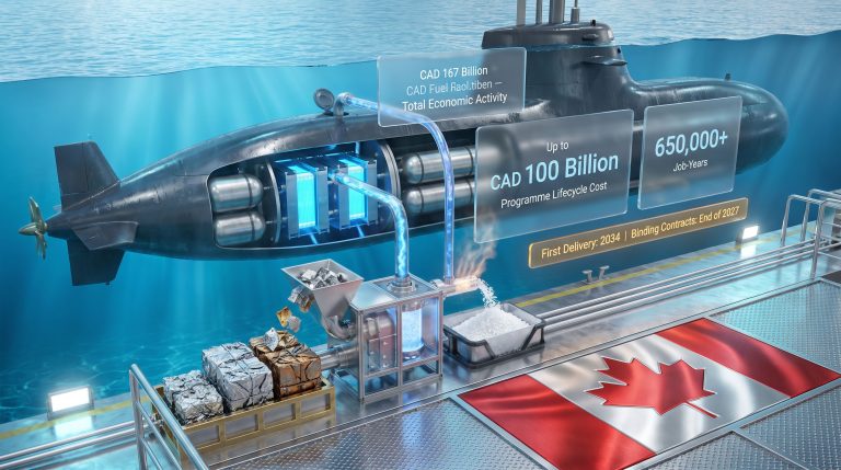Aluminium Scrap to Hydrogen for Canada Submarines