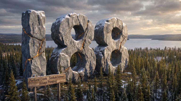Infini Resources Ltd-I88-Portland Creek Saskatchewan 1988 stone monument