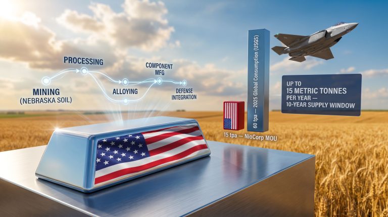 NioCorp Lockheed Martin Scandium Supply Agreement