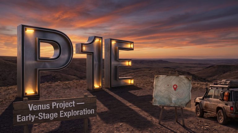 Pure One Corporation Ltd-P1E-P1E Venus Project early-stage exploration scene