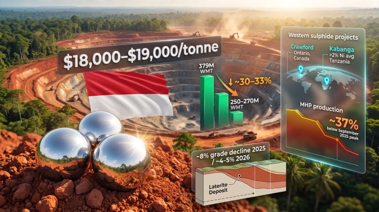 Indonesia Nickel Supply Tightening: 2026 Market Shift