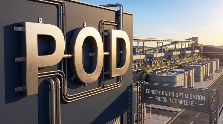 Podium Minerals Ltd-POD-POD concentrator optimisation industrial processing facility