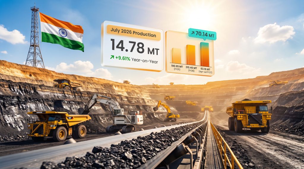 India Captive Coal Mines Production Rises 9.6% in 2026