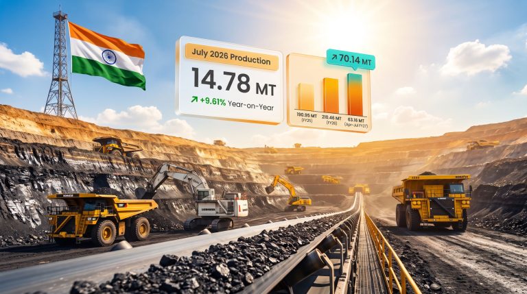India Captive Coal Mines Production Rises 9.6% in 2026