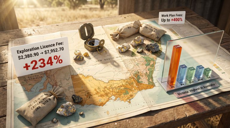 Victoria Exploration Licence Fee Increase: 234% Impact