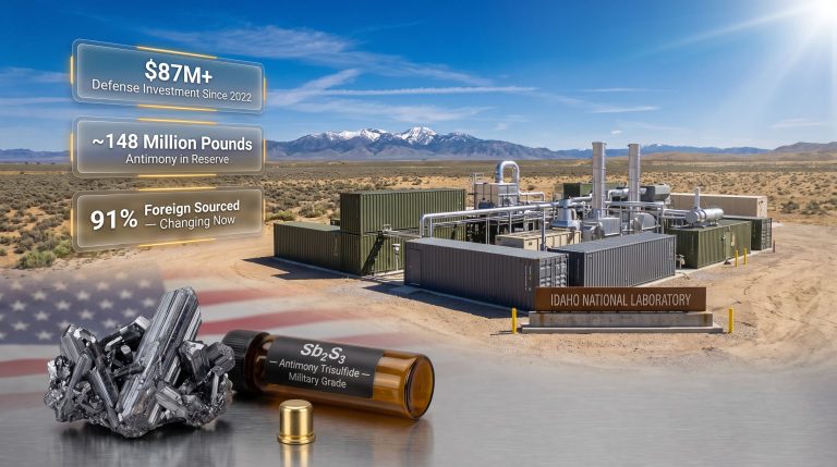 Idaho Army Antimony Pilot Plant: US Defense Supply
