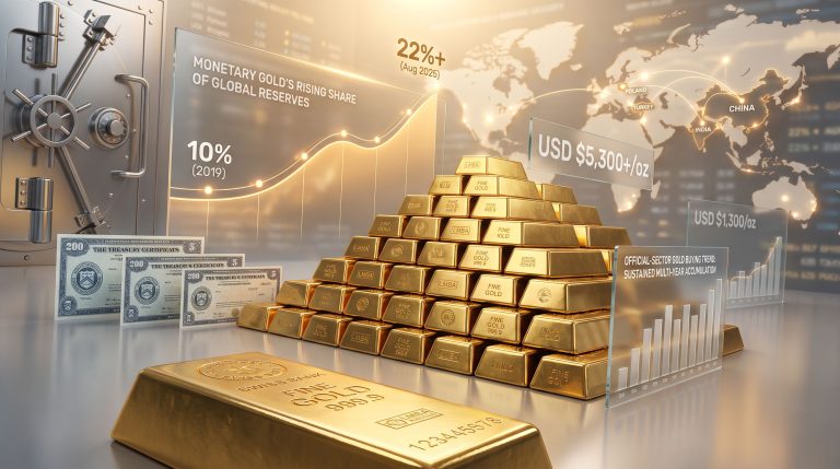 Central Banks Shifting From US Treasuries to Gold