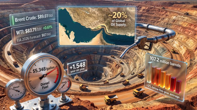 Hormuz Disruptions & Diesel Costs for Mining Ops