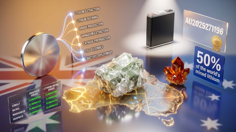 Pure Lithium Australian Patent: Lithium Metal Anode Battery