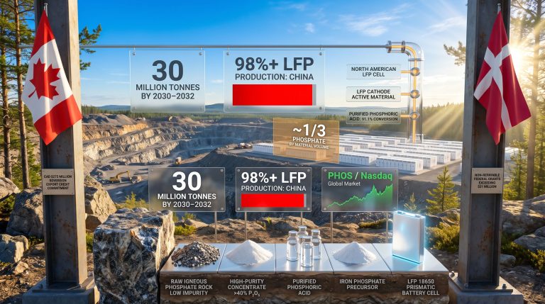 First Phosphate Nasdaq Listing & LFP Supply Chain