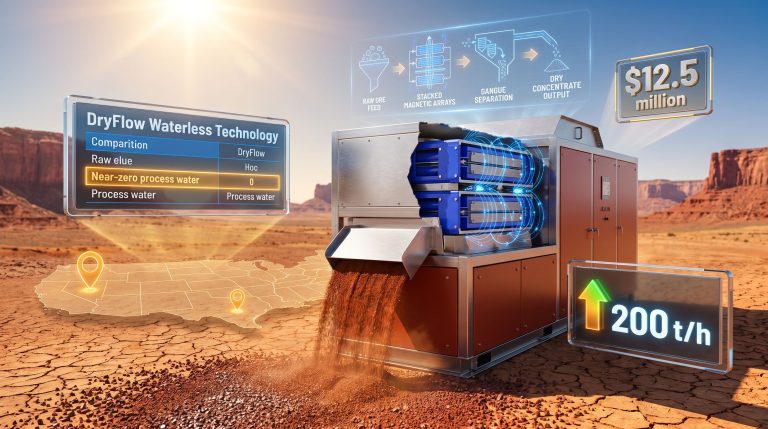 DryFlow Waterless Mineral Processing Tech in the US