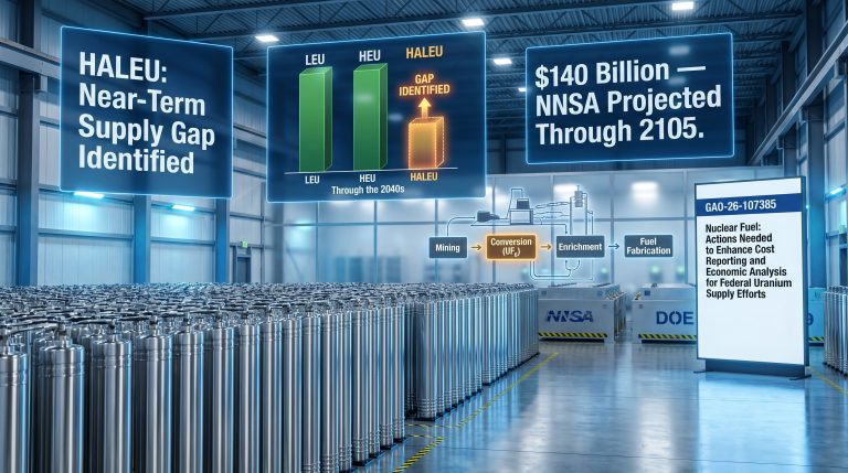 GAO Report: U.S. Enriched Uranium Supply Efforts Review