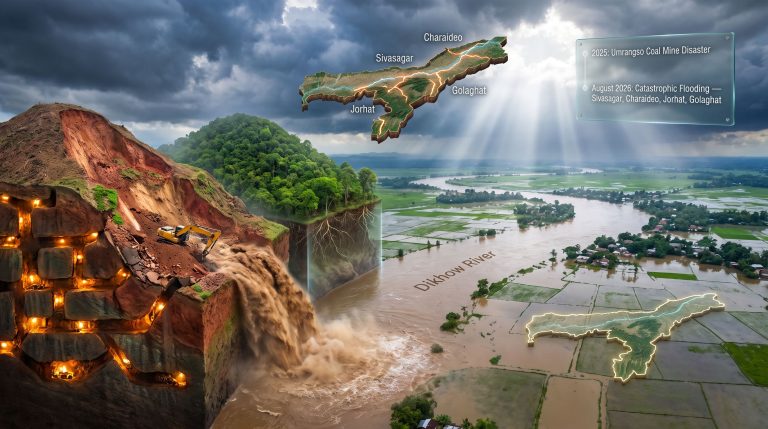 Illegal Mining in Assam Floods Four Districts in 2026