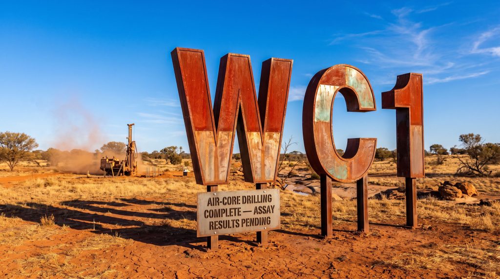 West Cobar Metals Ltd-WC1-WC1 air-core drilling site sign