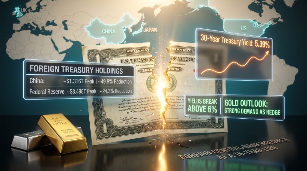 Why the World Is Selling Treasury Bonds & Buying Gold
