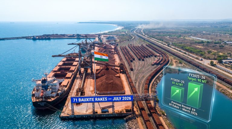 Visakhapatnam Port Breaks Bauxite Rake Record: 71 Rakes
