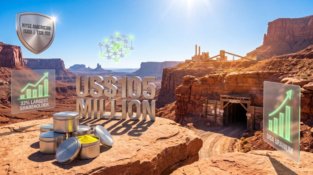 IsoEnergy DISA Uranium: $105M Formation Deal