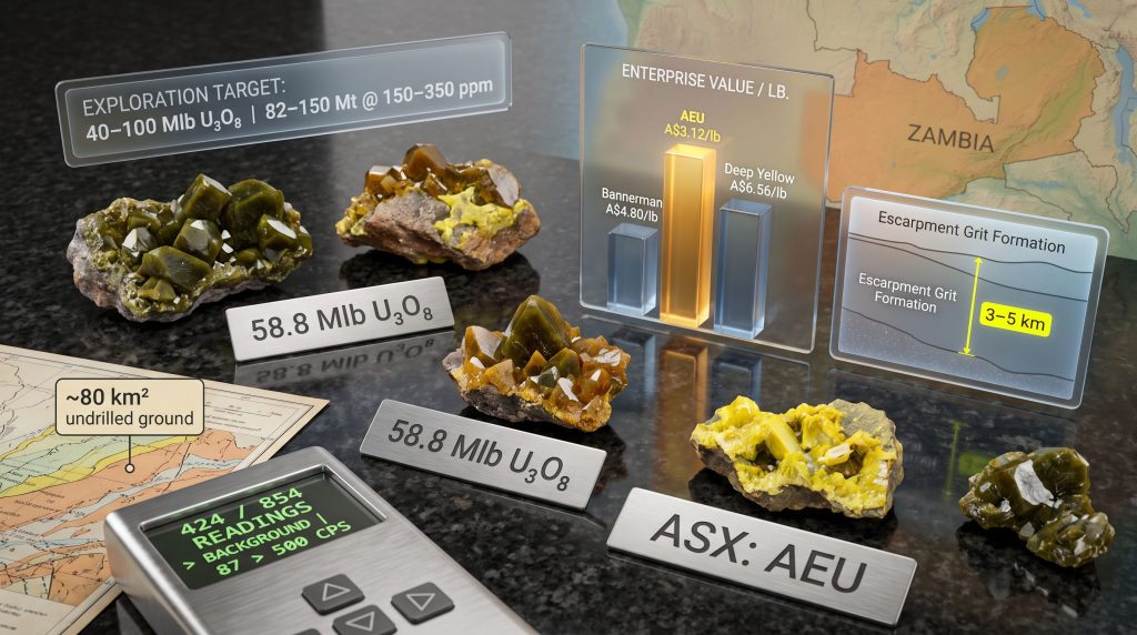 Atomic Eagle Muntanga Uranium Exploration Target