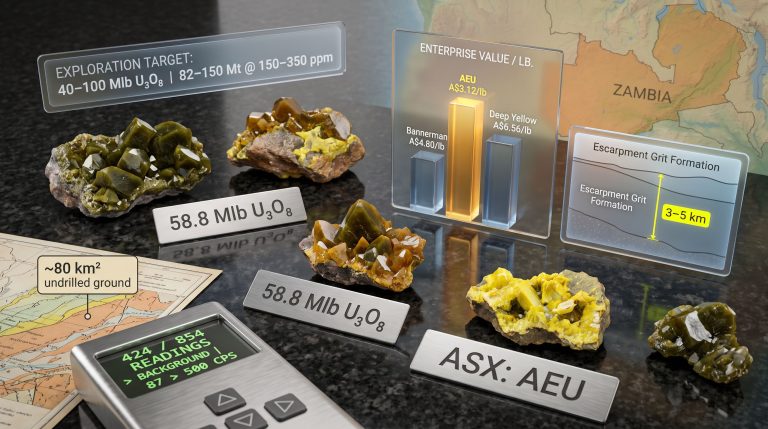 Atomic Eagle Muntanga Uranium Exploration Target