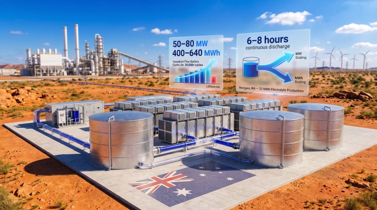 Alcoa Vanadium Flow Battery for WA Refineries