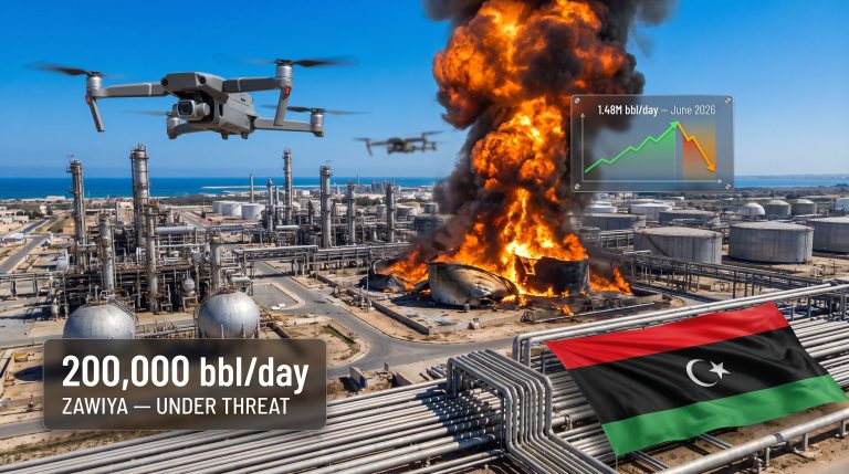 Libya Drone Strikes on Zawiya Oil Facilities 2026