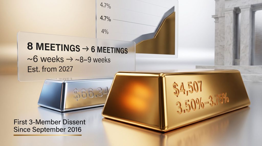 Warsh's Six FOMC Meetings Proposal: Gold Impact