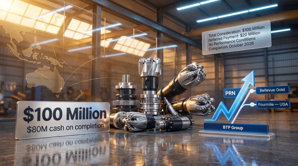 Perenti Sells BTP Group to Beetle for $100M