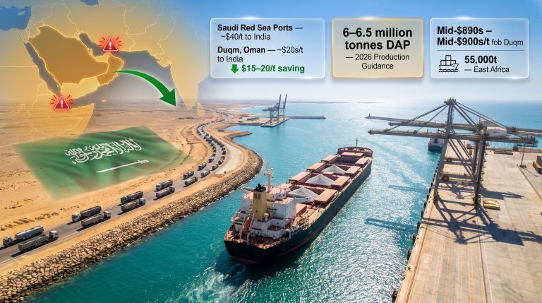 Maaden Exports DAP via Oman's Duqm Port