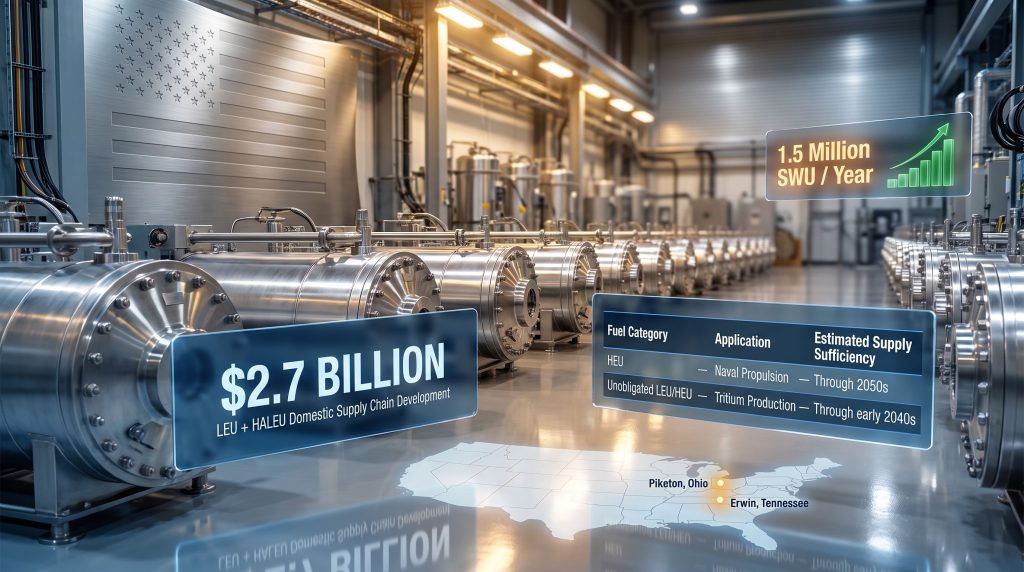 GAO Report: U.S. Enriched Uranium & HALEU Supply