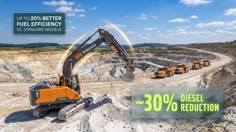 Volvo EC400 Hybrid Cuts Mining Fuel Use by 30%