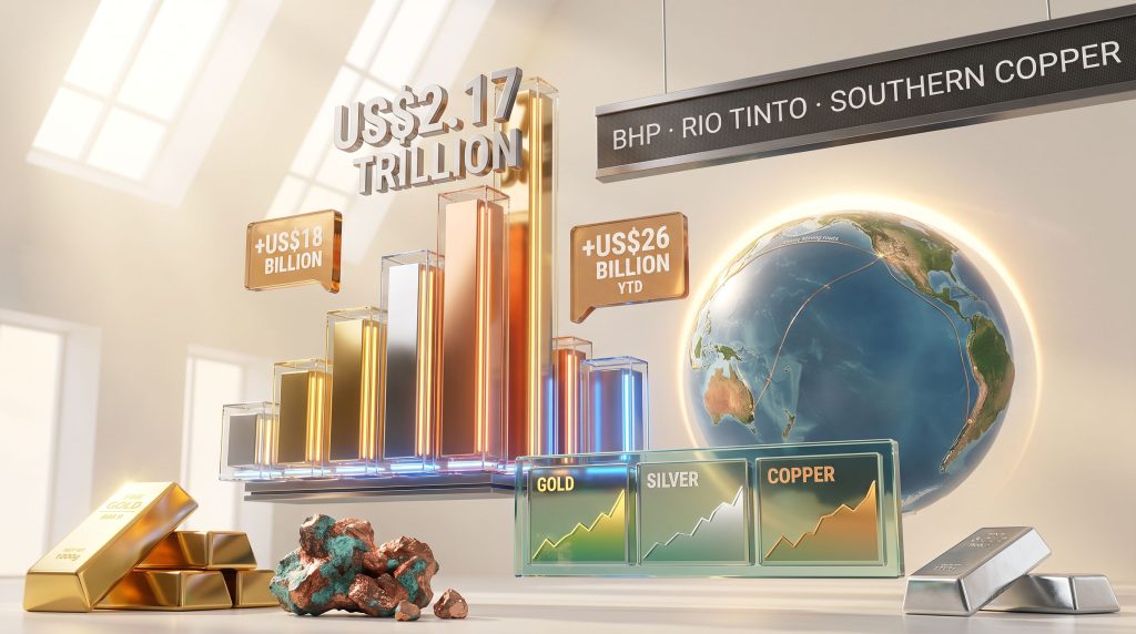 Mining Majors Hit $2.17 Trillion Combined Valuation