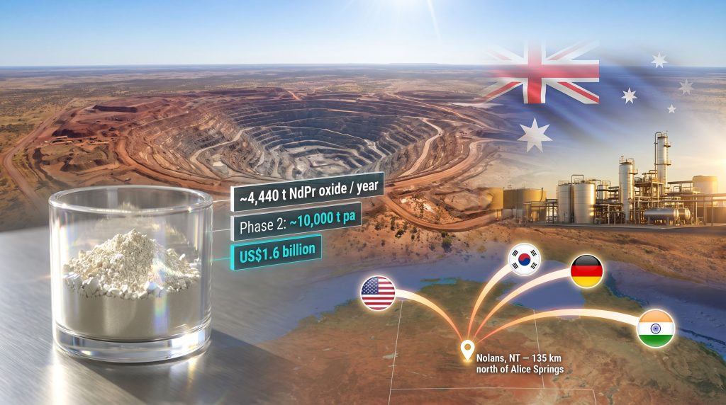 Arafura Nolans Rare Earths Project: FID & Production