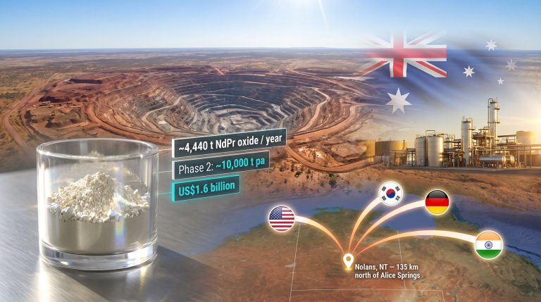 Arafura Nolans Rare Earths Project: FID & Production