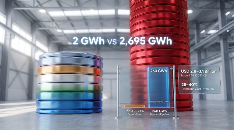 India Battery Manufacturing Import Dependency Crisis
