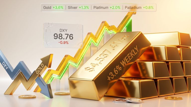 Gold Rises as Dollar Weakness Offsets Bond Yields 2026