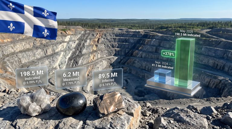 First Phosphate Bégin-Lamarche MRE: 294Mt Resource