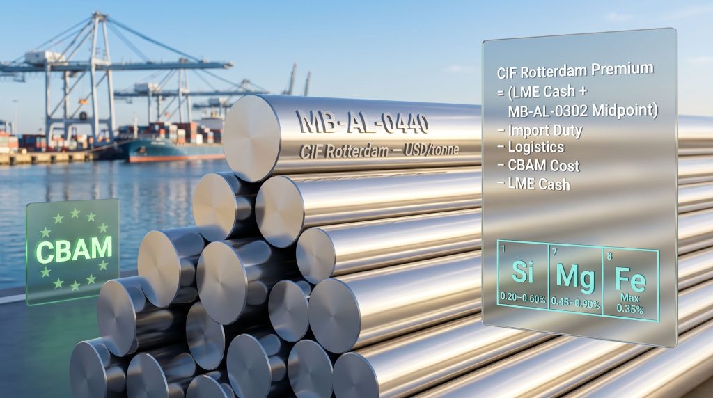 Aluminium 6063 Billet Premium CIF Rotterdam Guide