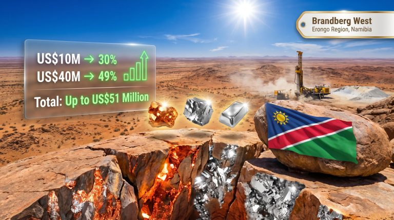 Andrada Brandberg West Earn-In Deal in Namibia