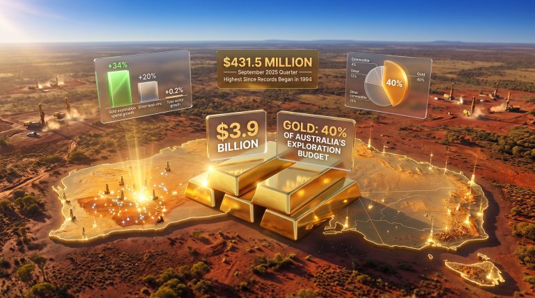 Australia Gold Exploration Spend Hits Record High