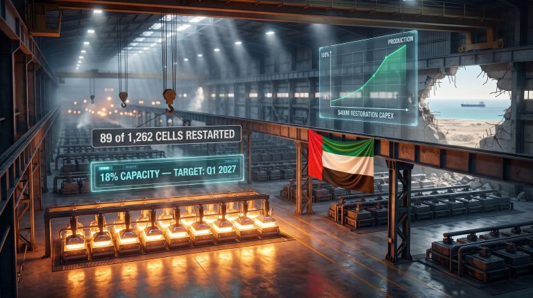 EGA Al Taweelah Smelter Running at 18% Capacity
